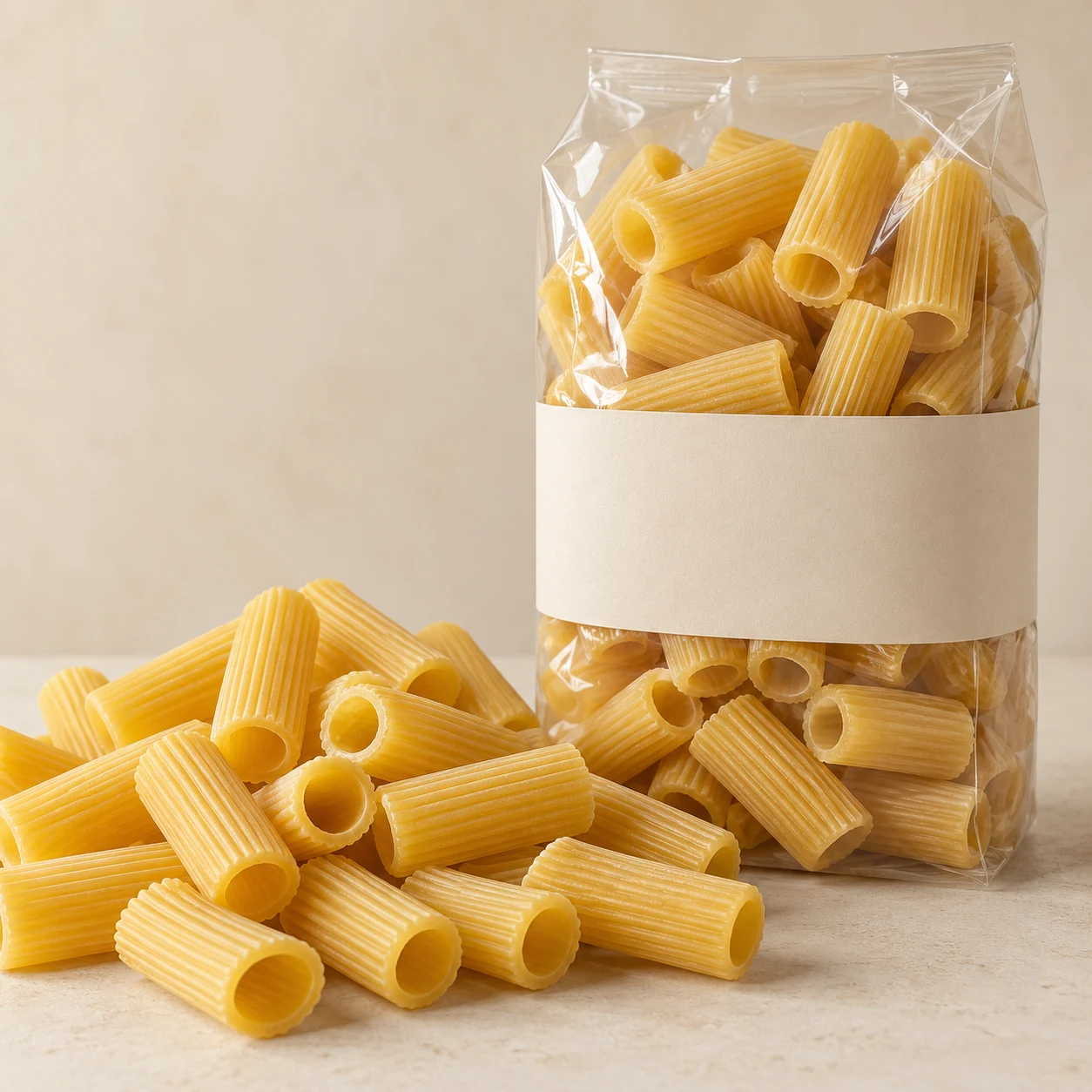 Ridged rigatoni