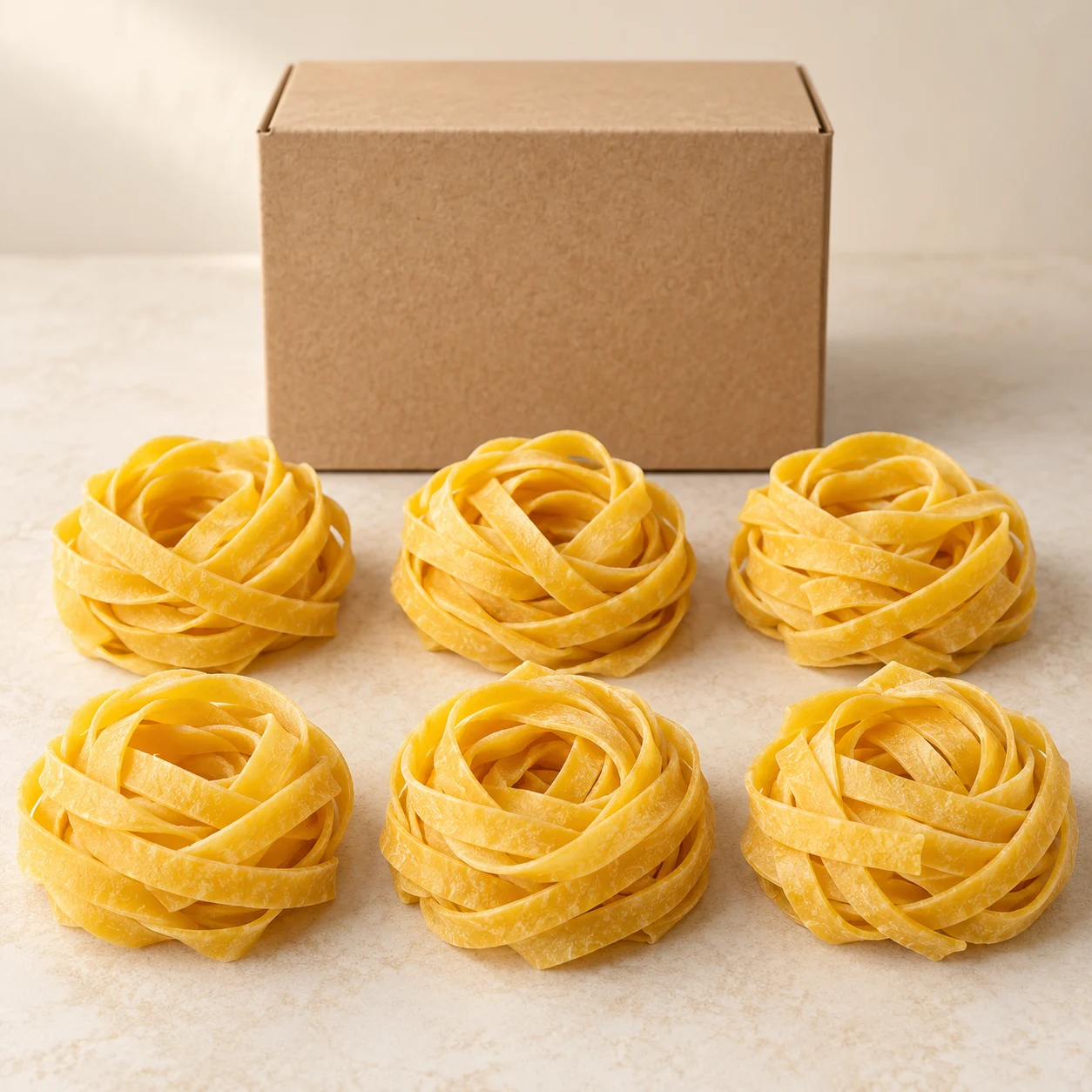 Egg tagliatelle nests